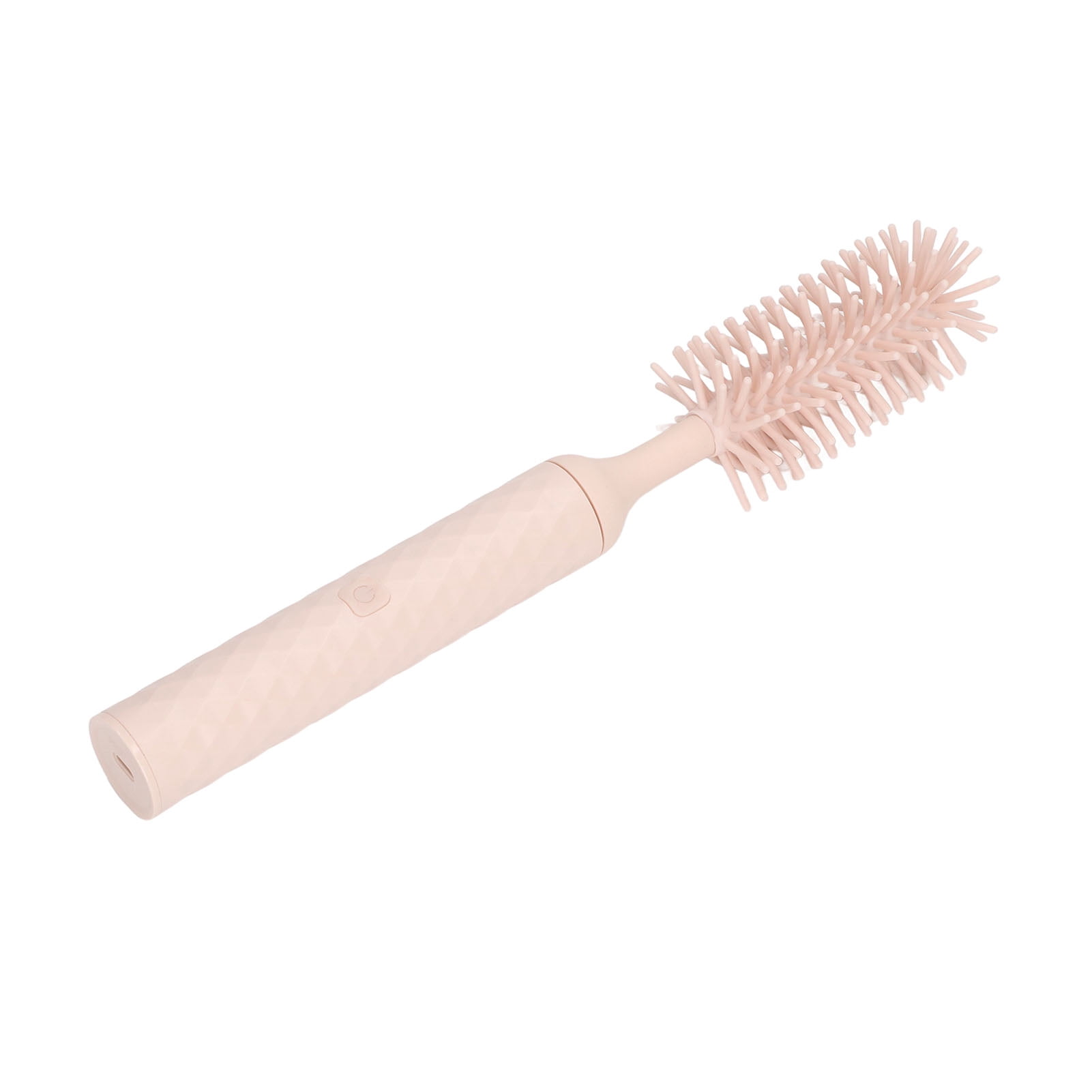 Suodoka Electric Baby Bottle Cleaning Brush Set IP65 Waterproof 3-in-1 Silicone Scrubber with Pacifier Straw Brushes USB Rechargeable 1500mAh Pink 9.84 inches / 25 cm