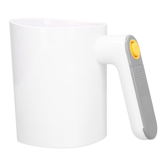 Suodoka Electric Flour Sifter for Baking, Handheld Cup Shape Powder Sieve, Battery Operated Fine Mesh Strainer for Icing Sugar & Dry Ingredients, White, 7.36 inches / 18.7 cm Kitchen Tool