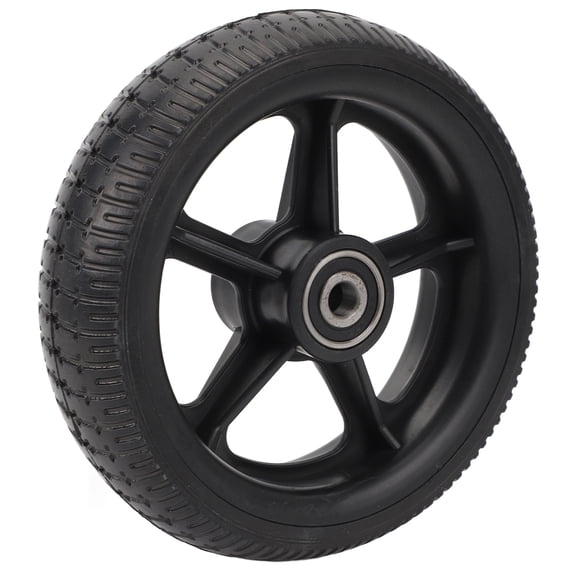 Suodoka Electric Scooter Rear Wheel Assembly, Anti Slip Rubber 6.5 Inches / 165mm Shock Proof Explosion Proof Replacement Rear Tire Wheel with Good Grip, Black