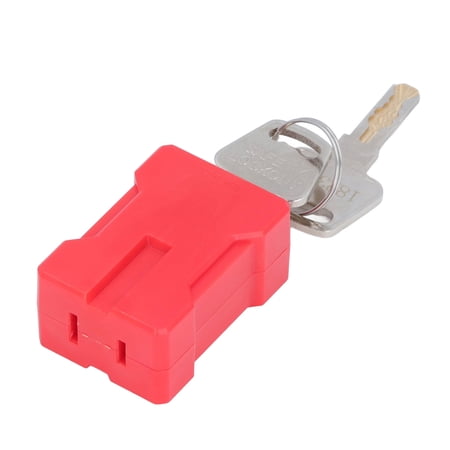 Suodoka Electrical Safety Lock Energy Isolation Locking Plug Shutdown Lockout Device for 2 and 3 Prong Plugs Power Cords, 1 Count