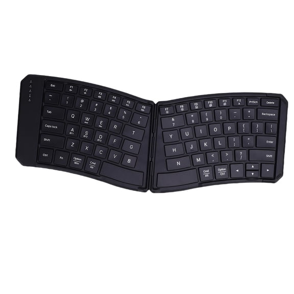 Suodoka Ergonomic Foldable Keyboard V Shape Split Portable Rechargeable Wireless Bluetooth Typing Device for Business Travel Mac Windows Tablet Smartphone