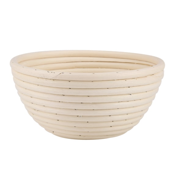 Suodoka European Style Cane Round Bread Dough Rising Rattan Basket, Hand-Made Artisan Proofing Bowl Tool for Professional and Home Chefs, 7.09 x 3.54 in (18 x 9 cm)