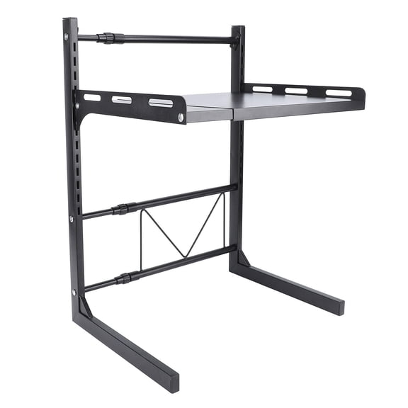 Suodoka Expandable Carbon Steel Microwave Shelf  3Tier Adjustable Kitchen Organizer, 44lb Capacity, SpaceSaving Design, Glossy Finish