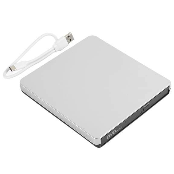 Suodoka External CD DVD Drive Ultrathin USB3.0 Type C R RW Portable CD DVD Burner Player Writer, High Speed Data Transfer Optical Disk Drive for Laptop Desktop Computer, 7.87x6.69x1.18 Inches