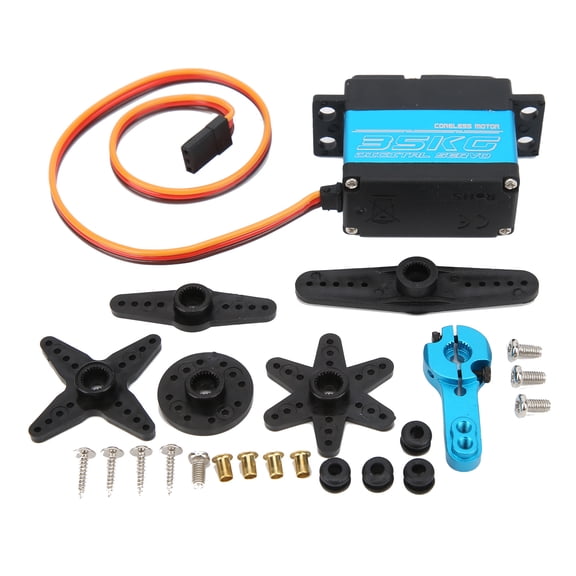 Suodoka FI7635M Standard Metal Gear Digital Servo 35kg / 77.2 lbs High Torque Coreless Steering Engine for 1:8 and 1:10 Scale RC Monster Cars, Crawler Trucks, and DIY Robotics Hobby Models
