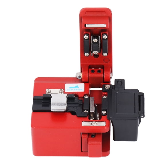 Suodoka Fiber Cleaver, 16 Cleaving Spots 48000 Cleaves Auto Return FTTH Optical Cutter for Cold Splicing, Tungsten Steel Blade, 125m Diameter
