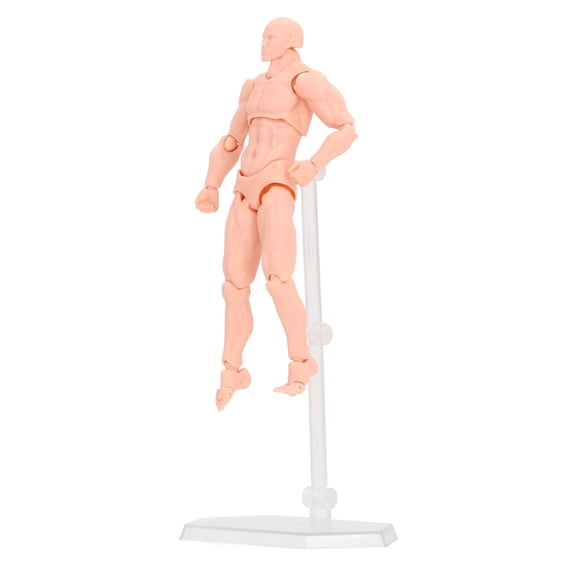Suodoka Figure Model PVC Action Figure Drawing Model Movable Joint Artist Mannequin Doll Skin Color Male 8.66 inches / 22 cm