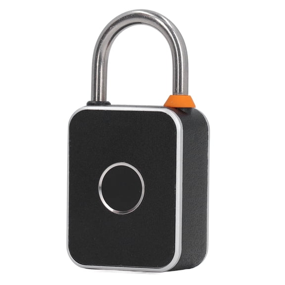 Suodoka Fingerprint Padlock Waterproof Rust Resistant Rechargeable LED Indicator Smart Fingerprint Padlock for Gym Locker Gate Fence 9 inches / 22.8 cm