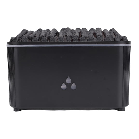 Suodoka Flame Essential Oil Diffuser Humidifier, 7 Colors Volcano Night Light Quiet Fireplace Scent Cool Mist Air Humidifiers for Home Office, 5.5 inches / 14.0 cm, Black