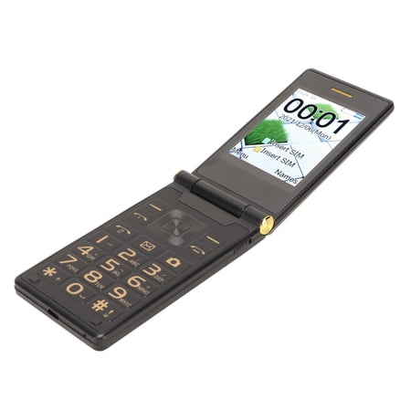 Suodoka Flip 2G Seniors Phone 2.8 Inch Double Sided Large Screen Cell Phone Long Standby Dual SIM 5900mAh 1.3MP Support Flashlight Camera Music Player
