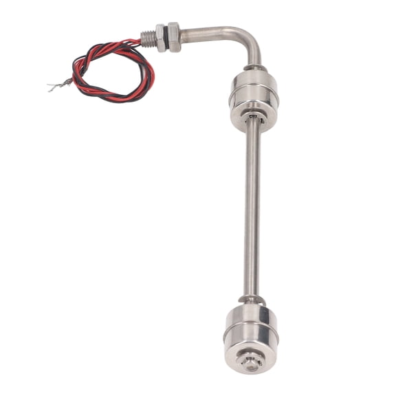 Suodoka Float Water Control Switch Stainless Steel Float Double Point Liquid Level Sensor AC DC 0-110V 9.84 inches / 25.0 cm