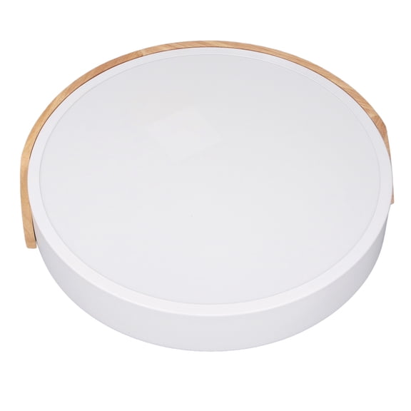 Suodoka Flush Mount Ceiling Light APP Remote Control Dimmable 3 Color Temperature LED Ceiling Light for Living Room Bedroom Office Oak Wood 11 inches / 28 cm