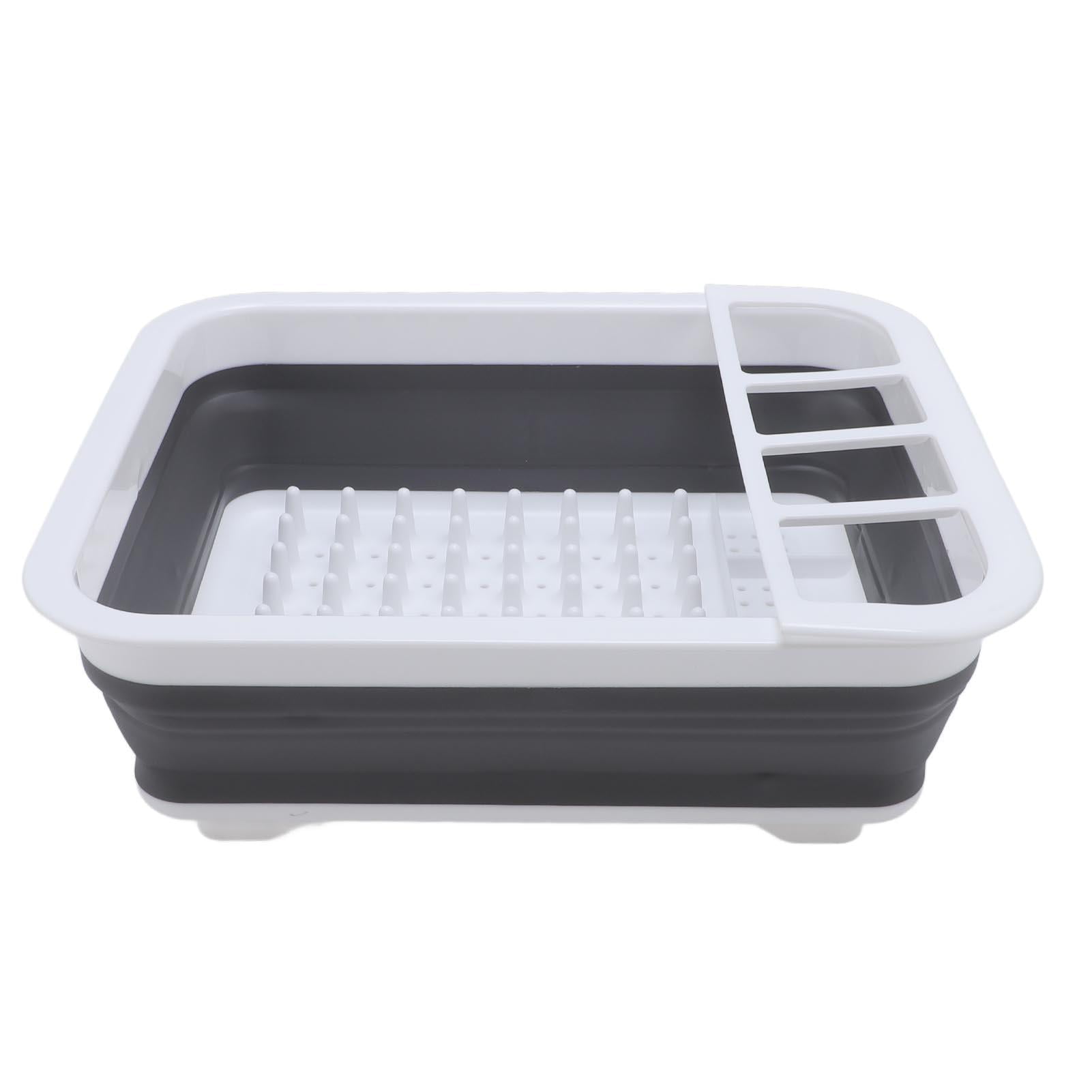 Suodoka Foldable Food‑Grade Dish Drying Rack – PP & TPR, Nonslip, Space‑Saving, Scratch‑Resistant, Portable Kitchen & RV Organizer