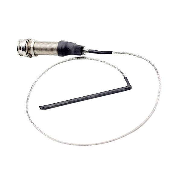 Suodoka Folk Guitar Piezo Pickup Cable Stick with 6.35mm End Pin Jack Under-Saddle Design, Acoustic String Instrument Replacement Part for Music Lovers, Easy Installation (4.7 inches / 12 cm)