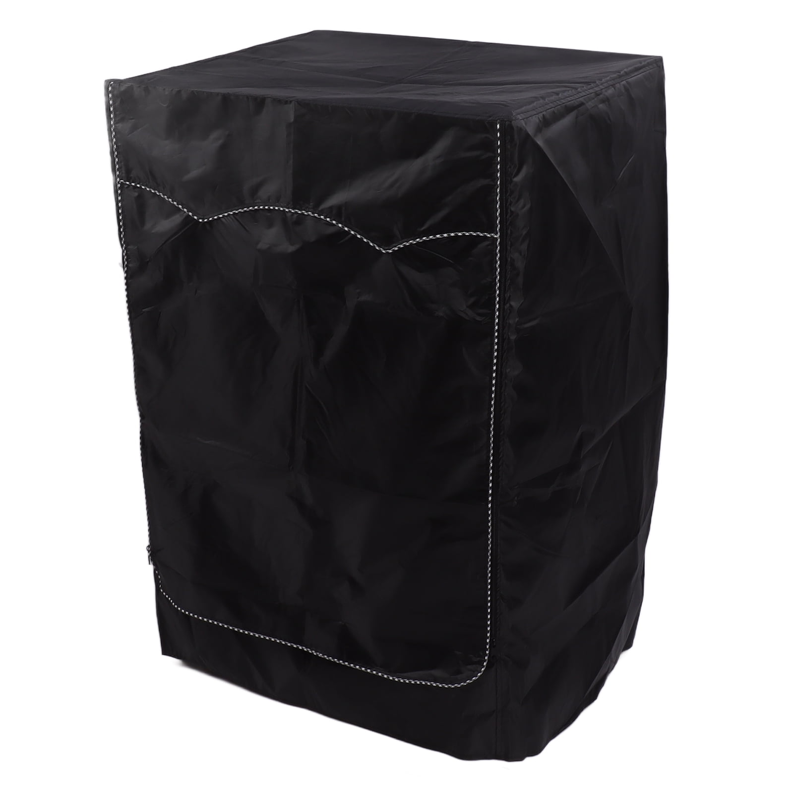 Suodoka Front Load Washing Machine Cover, Waterproof Sunscreen Dustproof Washer Dryer Cover, Black, 23.6 x 23.6 x 34.6 inches / 60 x 60 x 88 cm