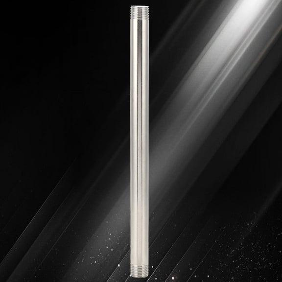 Suodoka G1/2 Male Thread Extension Rod 30cm / 11.8 inches Stainless Steel Threaded Pipe Nipple Connector Fittings Heavy Duty Rust Resistant Extension Coupler for Water Gas Plumbing Hardware System