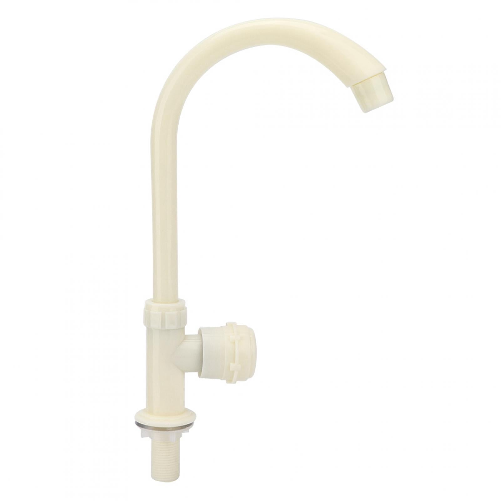 Suodoka G1/2in Plastic Single Cold Rotating Kitchen Sink Water Faucet Vertical Water Tap for Home Kitchens Laundry Rooms (12.4 inches / 31.5 cm)