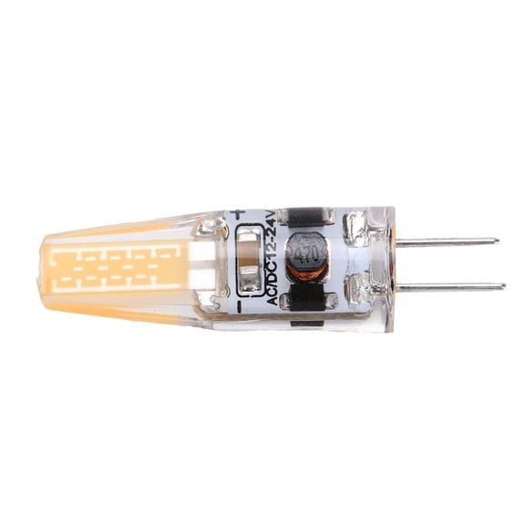 Suodoka G4 Dimmable LED Light Bulb 3W 300 Lumens Bi-Pin Base, AC/DC 12V-24V Warm White Replacement Bulb for Chandelier Wall Lamp Ceiling Light, 3.8 cm / 1.5 inches Length