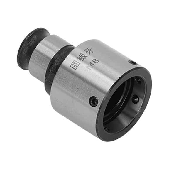 Suodoka GT12 M8 Bolt Die Tapping Collet Fast Change Chuck, Heavy-Duty Carbon Steel Round Lathe Tool Threading Adapter with Hex Wrench, 0.75 in Outer Diameter / 19mm, 0.98 in Die Mouth / 25mm