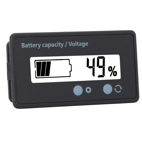 Suodoka GY-6GS PCB HTN Waterproof Battery Capacity Monitor Indicator LCD Display 12-84V White Light Voltage Tester Meter and Screen Switch (2.4 x 1.3 x 0.5 in / 6.1 x 3.3 x 1.3 cm)