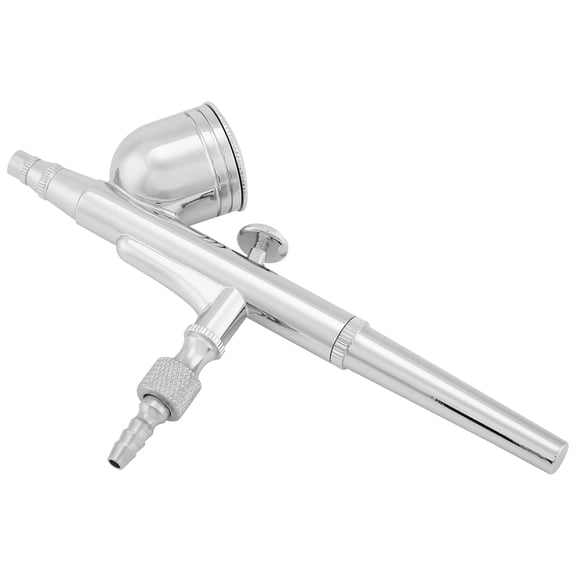 Suodoka Gravity Feed Dual Action 7CC Airbrush Paint Spray Gun Kit Tools for Toys Nail Care 0.3mm Silver 10 inches / 25.4 cm