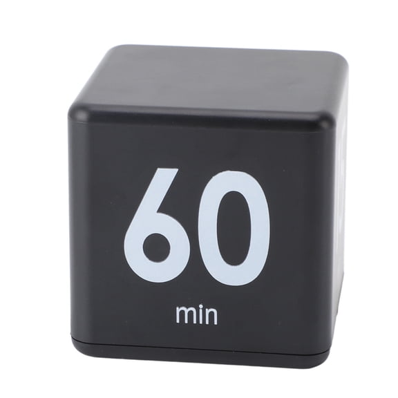 Suodoka GravitySensing Mini Flip Timer 15/20/30/60 Min  Compact Countdown for Cooking, Studying & Workouts  Black