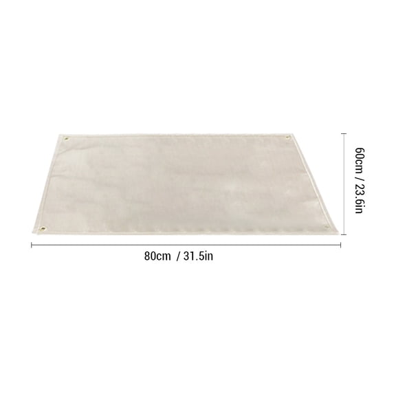 Suodoka Under Grill Mat Fire Pit Deck Patio Ember Mat Fireproof Pad for Outdoor Camping Gas Wood Burning Stove BBQ Grills, 23.6 x 31.5 in / 60 x 80 cm