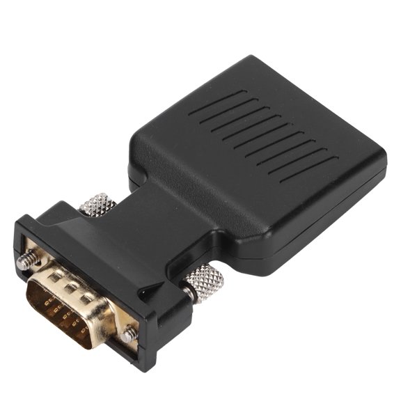 Suodoka HD Multimedia Interface Female to VGA Male Adapter 1080P HD Converter Adapter with Audio Output Cable for PC Laptop Monitor Projector TV Display 19.7 inches / 0.5 m Black