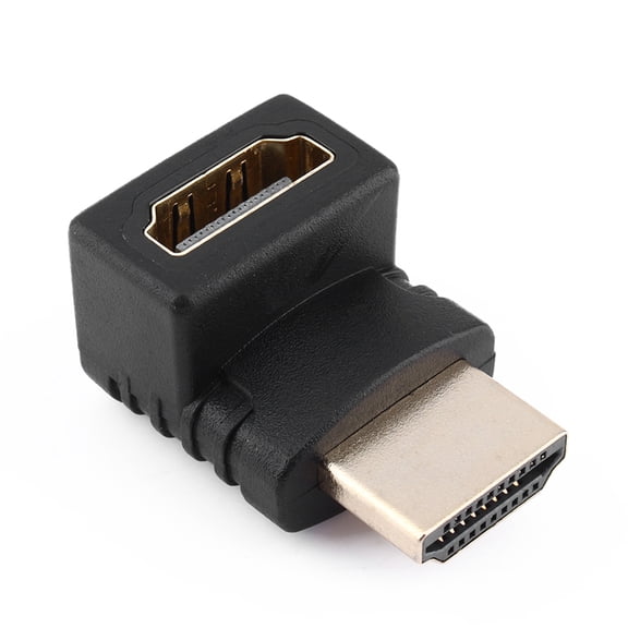 Suodoka HDMI Male to Female Adapter 270 Degree Right Angle Connector Extender for HDTV PlayStation 3 Home Theater, Gold Plated 1080p 3D Support, 10.2 Gbps High Speed Transfer
