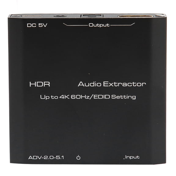 Suodoka HDR HD Multimedia Interface Sound Extractor Support 4K 60Hz Converter for Digital DTS 5.1 PCM
