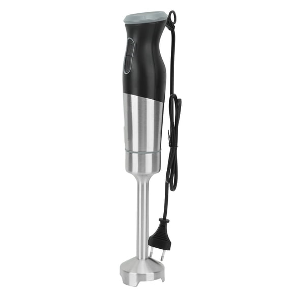 Suodoka Hand Blender Electric Mini Corded 500W Variable Speed with Stainless Steel Blades, Multipurpose Immersion Handheld Blender for Fruits, Baby Food, Smoothies, and Soup, Silver/Black