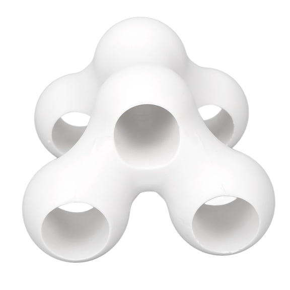 Suodoka Handheld Neck Shoulder Stretcher Muscle Relaxation Tool, Hand Simulation Point Cervical Spine Massager for Trigger Point Therapy and Tension Relief, White (5.12 in / 13 cm)