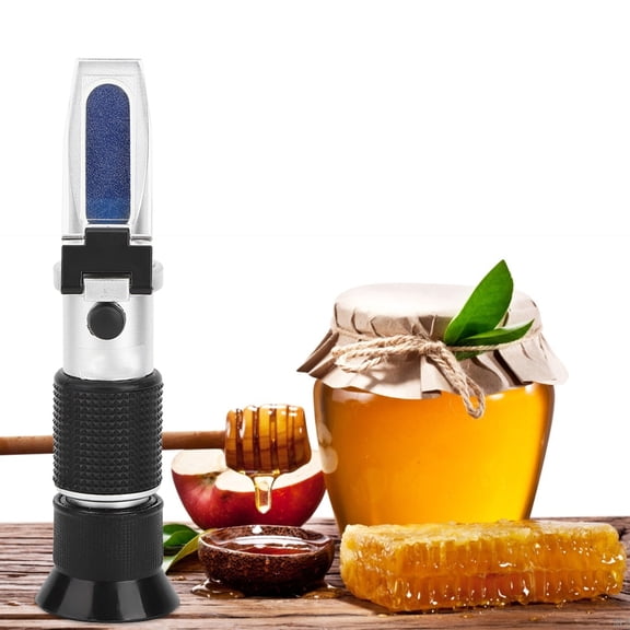 Suodoka Handheld Refractometer High Accuracy 0-50% Brix Liquid Measuring Equipment with ATC for Sugar Test
