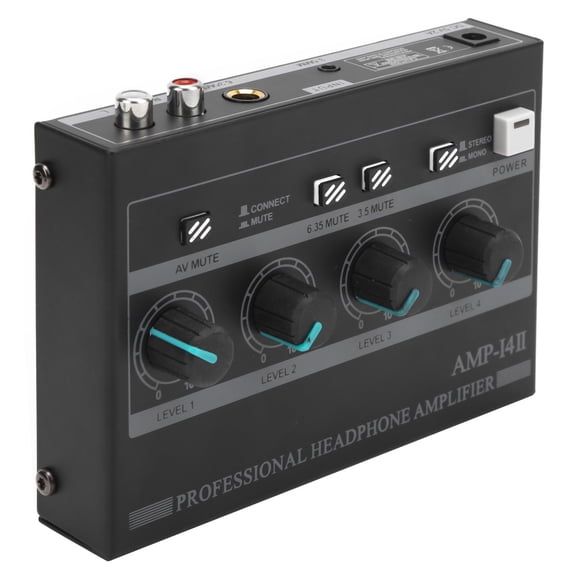 Suodoka Headphone Amplifier 4Channel Ferroalloy Mono/Stereo Monitor Set AMPi4Ⅱ High Fidelity Audio EU Plug Independent Volume Control Monitor Amp[cite: 1]