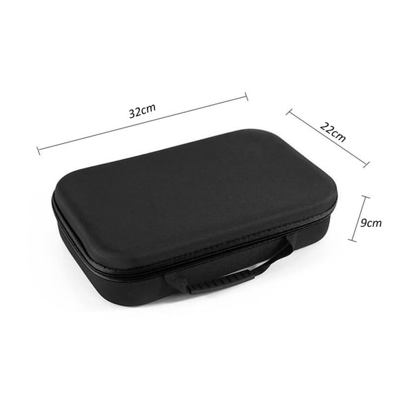 Suodoka Heavy-Duty Oxford Cloth Portable Tool Bag Storage Box with Handle Large Capacity Zipper Pouch for Electric Drill Grinder Screwdriver Black Long