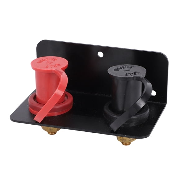 Suodoka Heavy Duty Remote Battery Terminals Relocation Kit, 3/8 Inch Stud 250A Marine Battery Charger Jump Post with Bracket for Auto, UTV, RV, and Trucks (7.09 in / 18 cm Length)