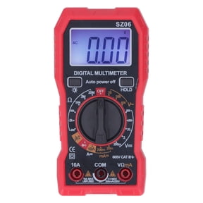 Suodoka High Accuracy Digital Multimeter HD Backlit Voltage Tester Anti-Burning Current Meter Multifunctional Electrical Repair Tool for Home DIY and Automotive Maintenance Black