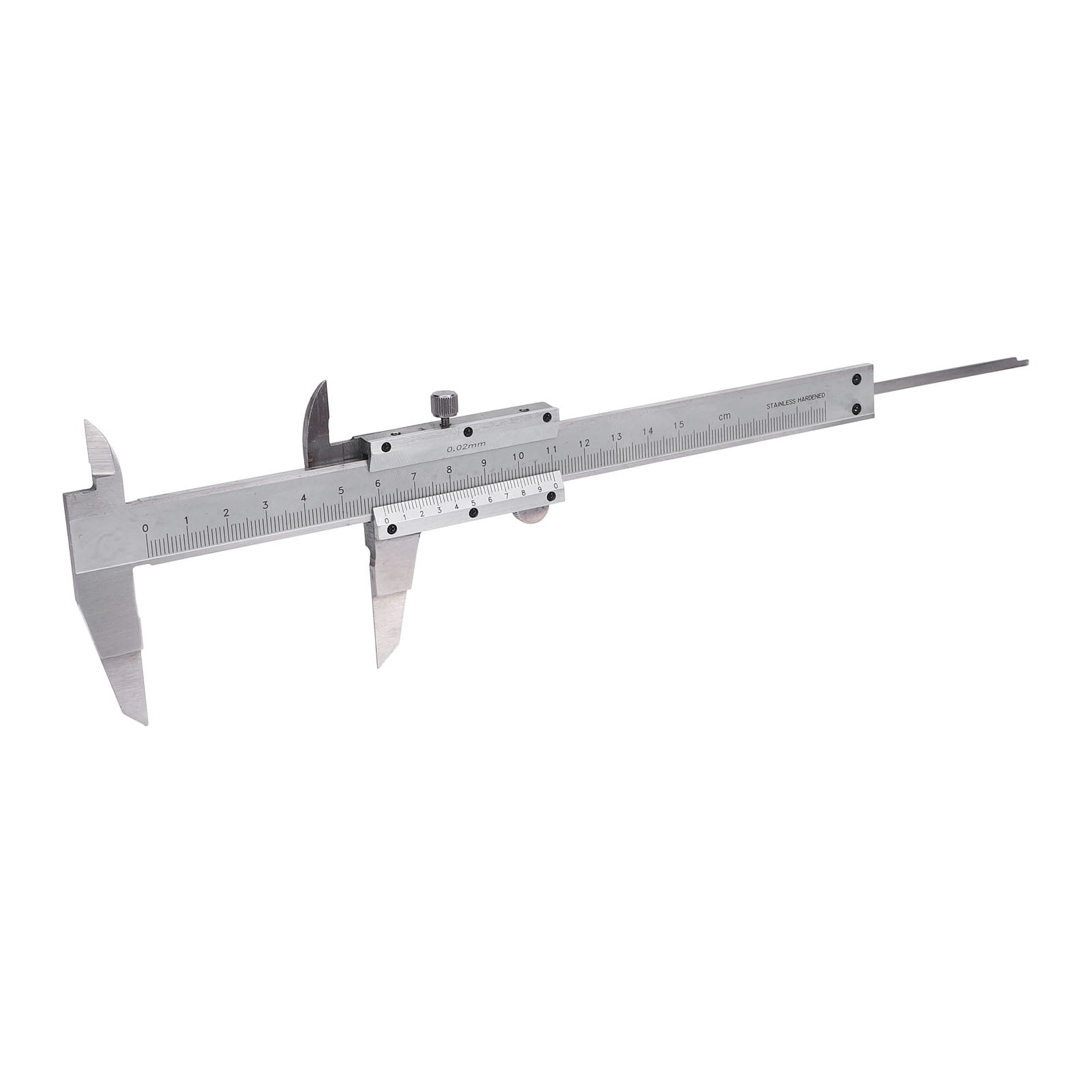 Suodoka High Accuracy Stainless Steel Vernier Caliper Thin Blade Measuring Tool for Outer Diameter Narrow Groove Measurement 0-150mm / 0-6 inches Range Professional Metal Calipers