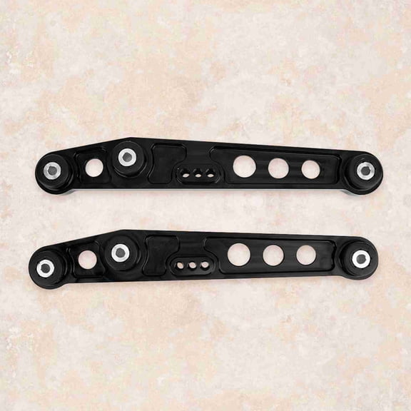 Suodoka High Performance Rear Lower Control Arms Subframe Brace Kit Aluminum Alloy Suspension Upgrade Replacement Fits Honda Civic 1992-1995 EG Black Color