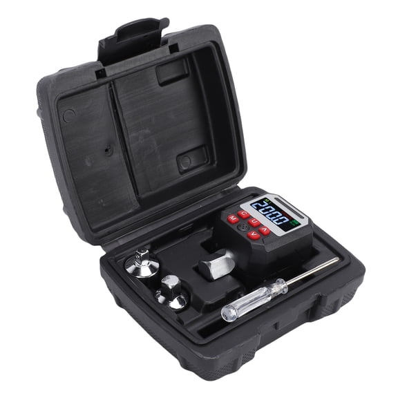 Suodoka High-Precision 1/2-Inch Digital Torsion Wrench Adapter and Torque Calibration Tool Set, 10-200Nm Range Electronic Torque Meter with Backlit LCD Display for Professional Mechanical Repair