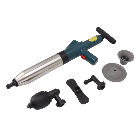 Suodoka High Pressure Air Toilet Plunger Kit, Heavy Duty Fast Efficient Manual Drain Plumb Unclogger Tool for Bathroom, Kitchen Floor, and Shower Sink Drains (22.8 inches / 58 cm)