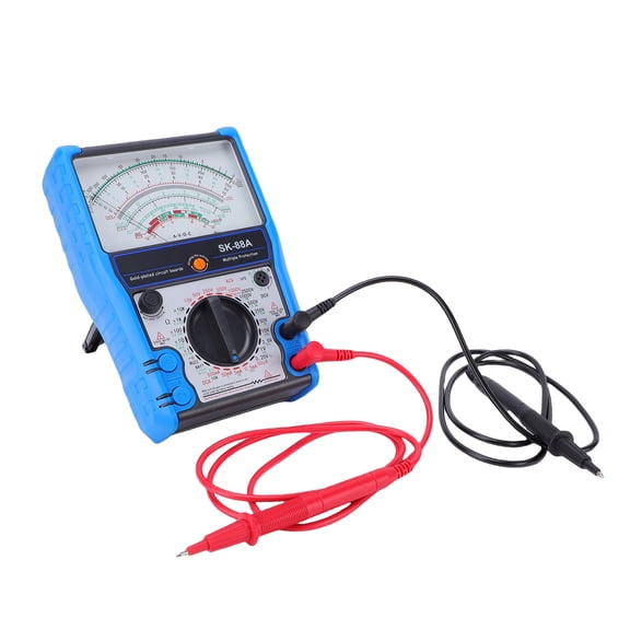 Suodoka High Sensitivity Handheld Analog Multimeter Tester with Silicone Case and Magnet Stand for AC/DC Voltage, Current, and Resistance Measurements - 8.27 x 6.69 in