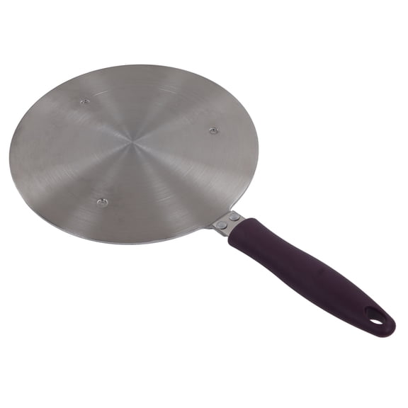 Suodoka Induction Adapter Plate, Stainless Steel Heat Diffuser Plate with Purple Handle, Kitchen Cooktop Accessories for Iron & Ceramic Pots, 7.68 inches / 19.5 cm