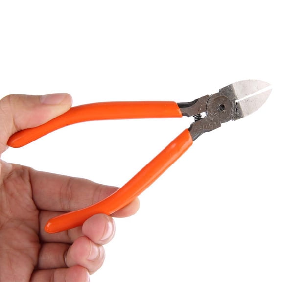 Suodoka Industrial Chrome Vanadium Steel Mini Electronic Side Cutter Cable Cutting Pliers Tool, 5 inches / 12.7 cm Precision High Hardness Wire Cutter For Long Time Working Comfort Grip Pack of 1