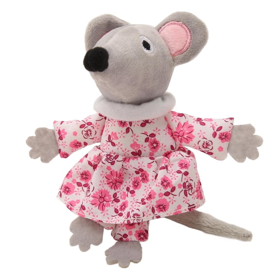 Suodoka Interactive Catnip Mouse Cat Toy, Bite Resistant Chewing Toy, Pink (5.91 inches / 15 cm)