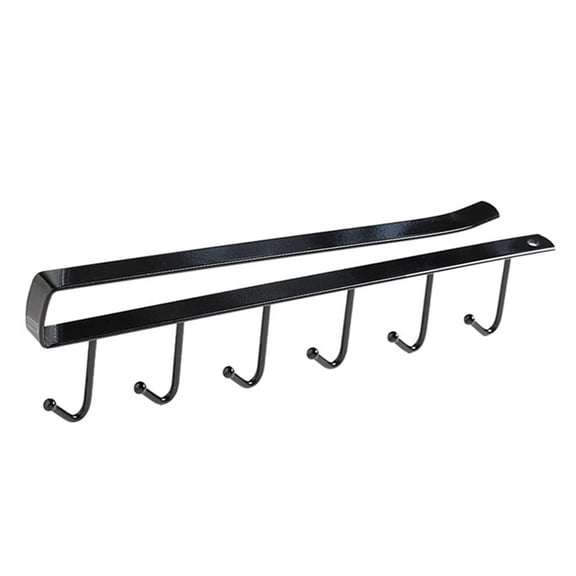 Suodoka Iron Cabinet Hook Nail-Free Under Shelf Storage Hanger Organizer Black, 10.6 inches / 27 cm
