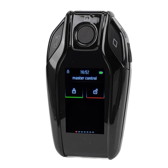 Suodoka LCD Smart Key Anti Theft Sensitive Keyless Entry Auto Lock Fob for One Click Start Car 13 Languages Support Black (6.69 inches / 17 cm)