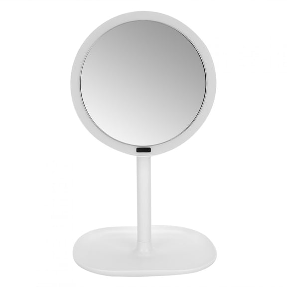 Suodoka LED Lighted Vanity Makeup Mirror, 10X Magnification Portable Desktop Cosmetic Mirror with Induction Light, USB or Battery Powered Face Mirror for Home and Dorm, White