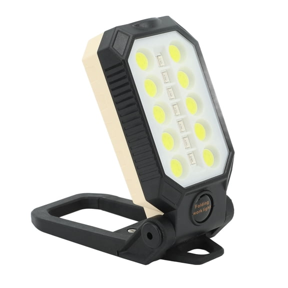 Suodoka LED Work Light Super Bright Angle Adjustable Magnetic Adsorption IP66 Rechargeable COB Portable Lamp with Built-in Battery 6.3 inches / 16 cm