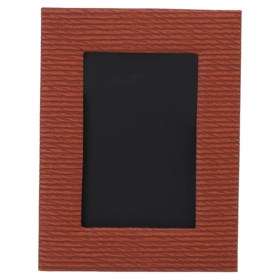 Suodoka Leather Picture Frame for 4x6 Photo Tabletop Display Decorative Home Decor Unique Texture 8.5 x 4.7 x 6.5 Inches (21.5x12x16.5 cm), Brown
